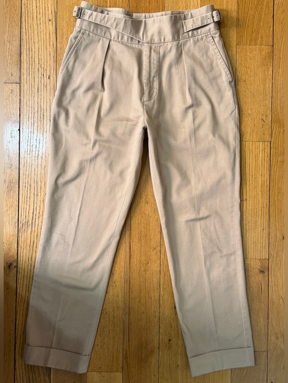 POLO RALPH LAUREN SIDE TAB GURKHA PANTS OFF TAN KHAKI BEIGE RUBINACCI MANNY 32